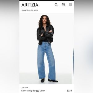 AGOLDE Low Slung Baggy Jean NWT